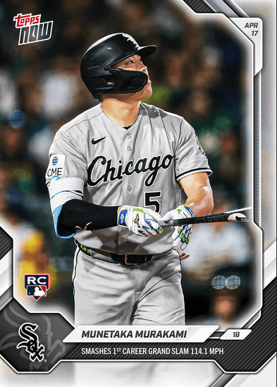 2026 Topps Now Munetaka Murakami #94 Smashes 1st Career Grand Slam 114.1 MPH Chicago White Sox Rookie RC Baseball Card