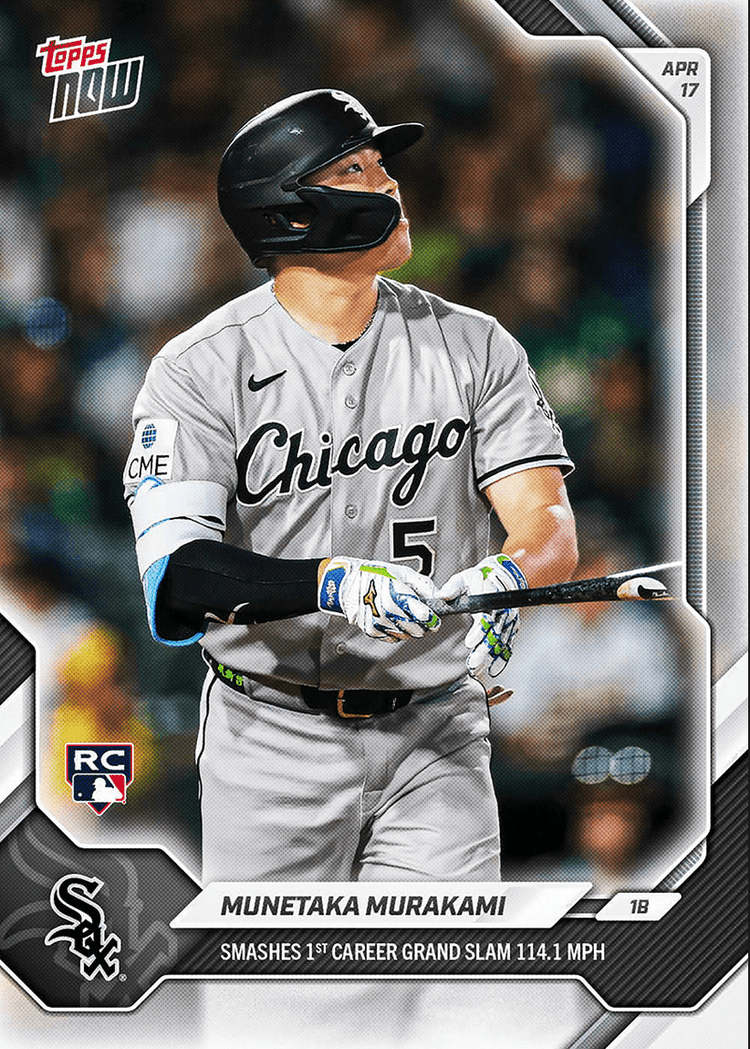 2026 Topps Now Munetaka Murakami #94 Smashes 1st Career Grand Slam 114.1 MPH Chicago White Sox Rookie RC Baseball Card