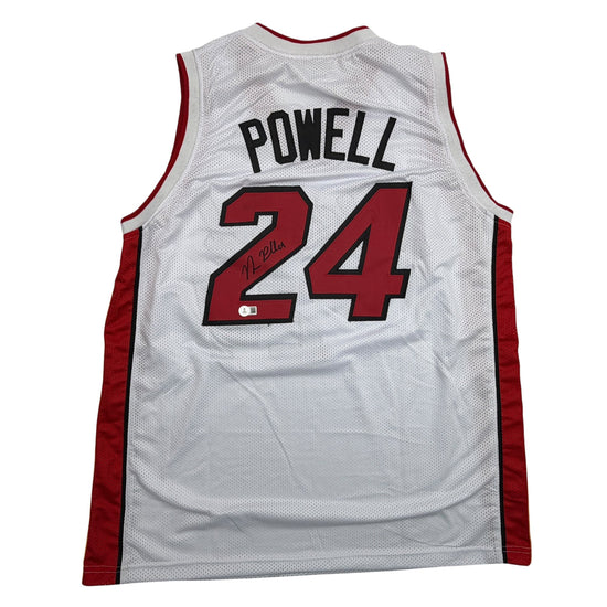 Autographed/Signed Norman Powell Miami White Basketball Jersey Beckett BAS COA