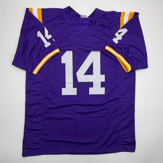 Autographed/Signed Michael Clayton LSU Purple College Football Jersey JSA COA