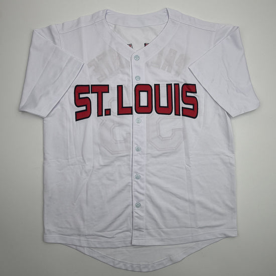 Autographed/Signed Andre Pallante St. Louis White Baseball Jersey JSA COA