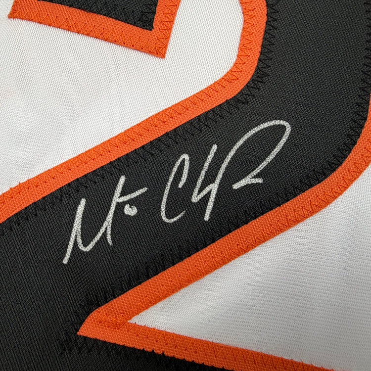 Autographed/Signed Matt Chapman San Francisco White Baseball Jersey Beckett BAS COA
