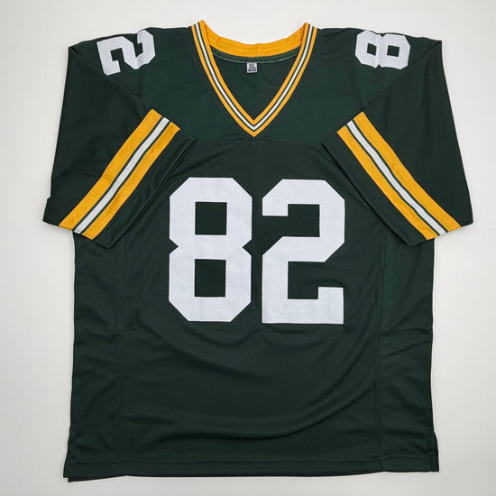 Autographed/Signed Don Beebe Green Bay Green Football Jersey JSA COA