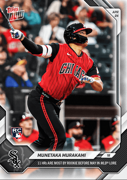 2026 Topps Now Munetaka Murakami #120 11 Home Runs Are Most By Rookie Before May in MLB Lore Chicago White Sox Rookie RC Baseball Card