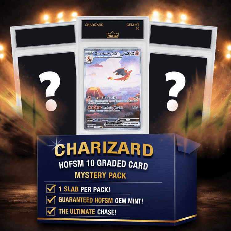 Charizard Gem Mint Pokemon Card Mystery Pack - HOFSM 10 Graded