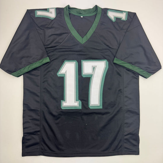 Autographed/Signed Alshon Jeffery Philadelphia Black Football Jersey Beckett BAS COA
