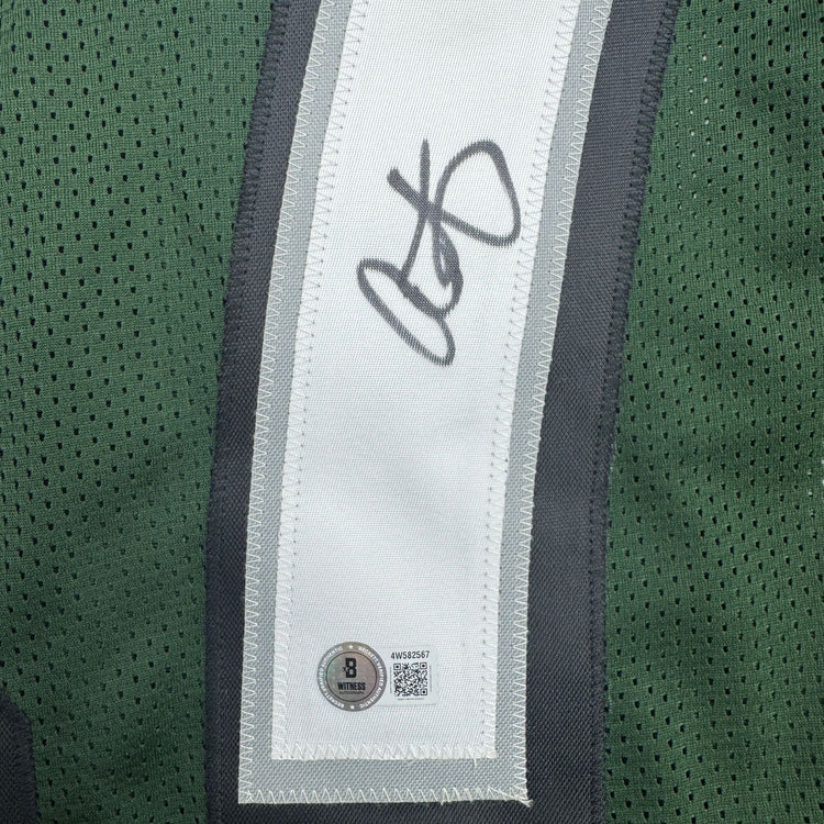 Autographed/Signed Alshon Jeffery Philadelphia Green Football Jersey Beckett BAS COA