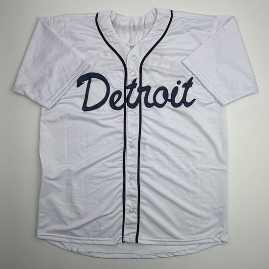Facsimile Autographed Kevin McGonigle Detroit White Reprint Laser Auto Baseball Jersey Size Men's XL