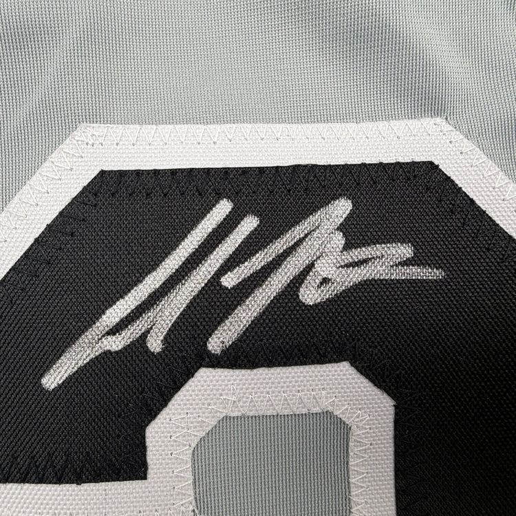 Autographed/Signed Colson Montgomery Chicago Grey Baseball Jersey Beckett BAS COA