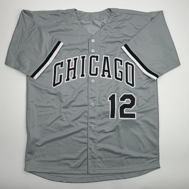 Autographed/Signed Colson Montgomery Chicago Grey Baseball Jersey Beckett BAS COA