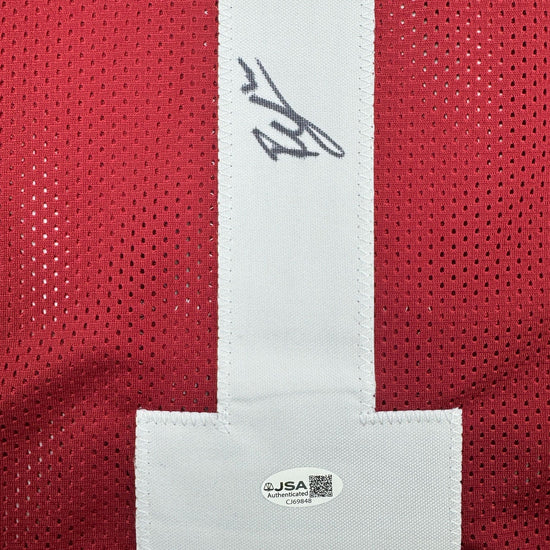 Autographed/Signed Ryan Coleman-Williams Alabama Red College Football Jersey JSA COA