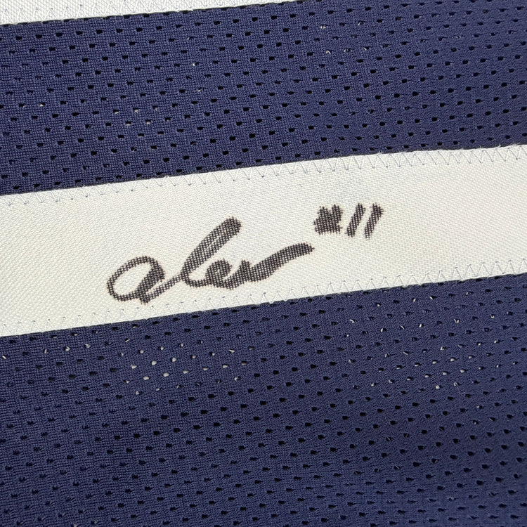 Autographed/Signed Alex Karaban UConn Connecticut Blue College Basketball Jersey Beckett BAS COA