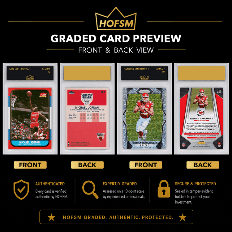 3x Jayden Daniels RC Gem Mint Football Rookie Cards Mystery Pack - HOFSM 10 Graded