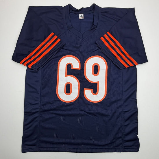 Autographed/Signed Jared Allen Chicago Blue Football Jersey PSA/DNA COA