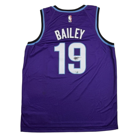 Autographed/Signed Ace Bailey Utah Jazz Purple Authentic Basketball Jersey Fanatics COA