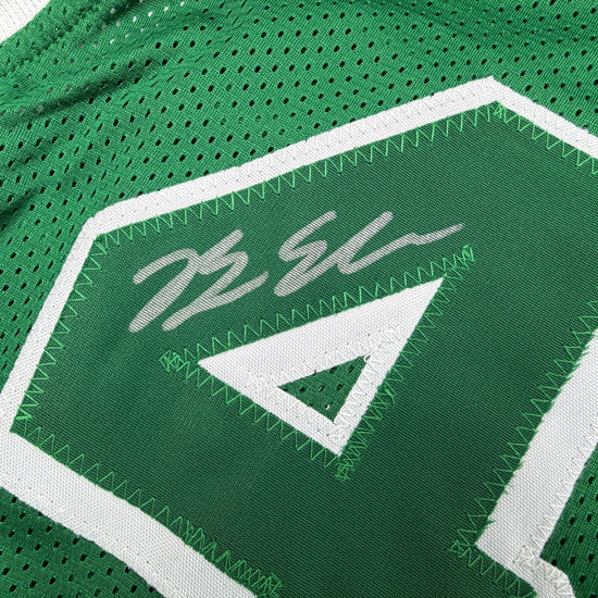 Autographed/Signed Brian Scalabrine Boston Green City Edition Basketball Jersey Beckett BAS COA
