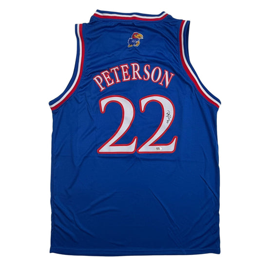 Autographed/Signed Darryn Peterson Kansas Blue College Basketball Jersey PSA/DNA COA