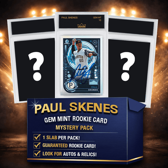 Paul Skenes RC Gem Mint Baseball Rookie Card Mystery Pack - HOFSM 10 Graded