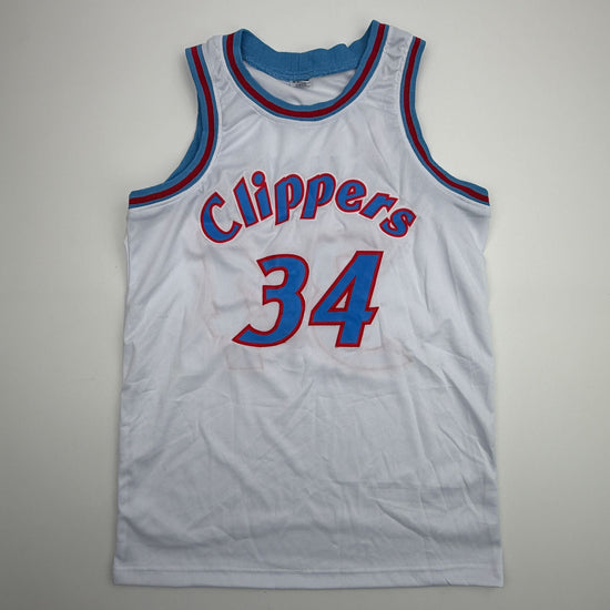 Autographed/Signed Terry Cummings Los Angeles White Basketball Jersey Beckett BAS COA