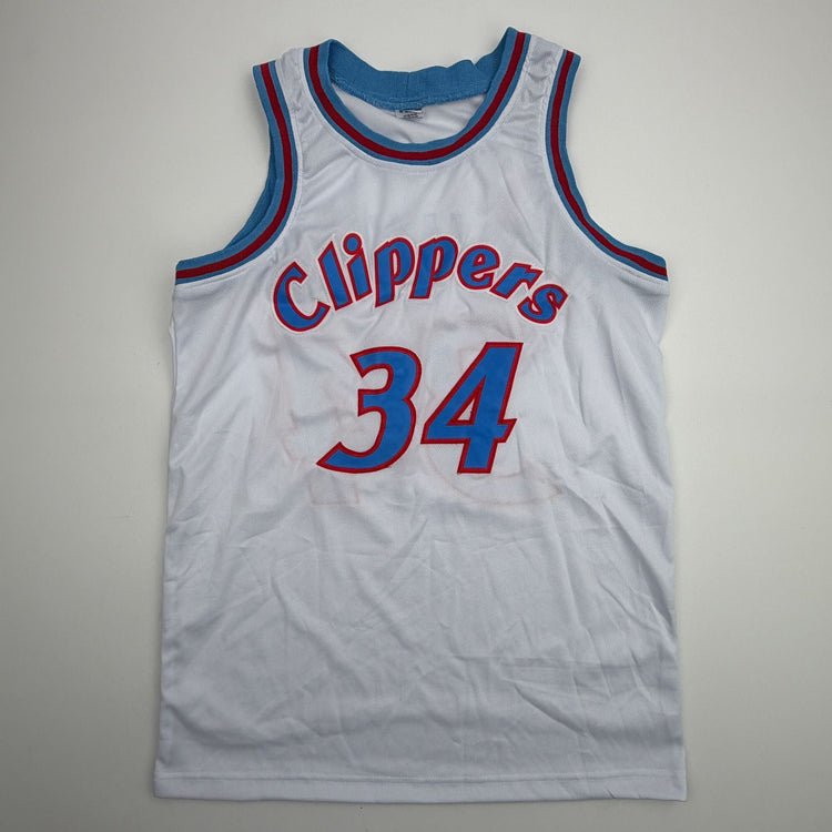 Autographed/Signed Terry Cummings Los Angeles White Basketball Jersey Beckett BAS COA
