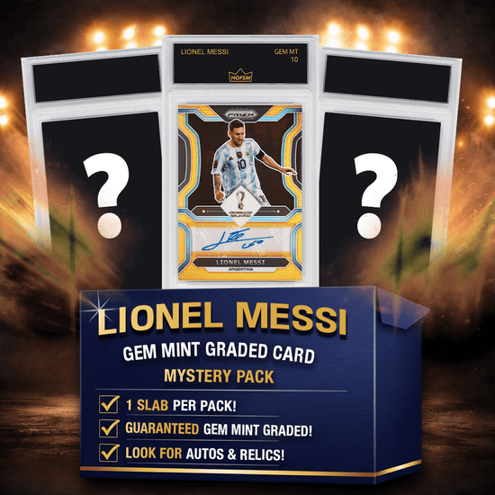 Lionel Messi RC Gem Mint Soccer Rookie Card Mystery Pack - HOFSM 10 Graded