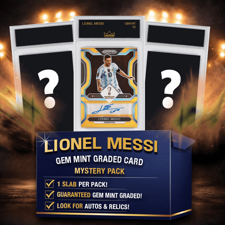 Lionel Messi RC Gem Mint Soccer Rookie Card Mystery Pack - HOFSM 10 Graded