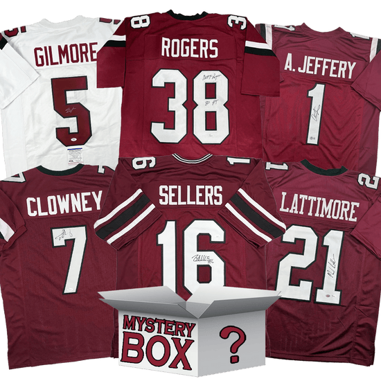 Autographed/Signed University of South Carolina College Football Jersey Mystery Box with PSA JSA or Beckett COA