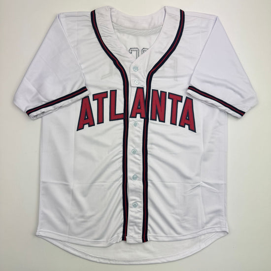 Autographed/Signed Rafael Furcal Atlanta White Baseball Jersey JSA COA