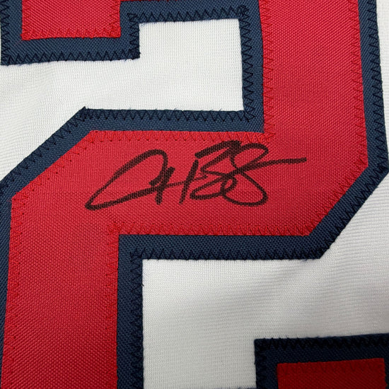 Autographed/Signed Alex Bregman United States USA White World Baseball Classic WBC Baseball Jersey Beckett BAS COA