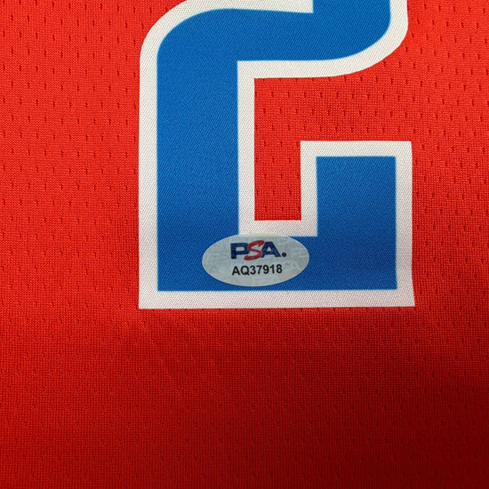 Autographed/Signed Shai Gilgeous-Alexander on Front SGA Oklahoma City OKC Thunder Orange Authentic Basketball Jersey PSA/DNA COA