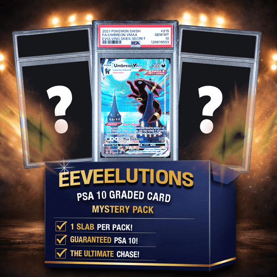 Eeveelutions PSA 10 Graded Pokemon Card Mystery Pack Trading Card Game
