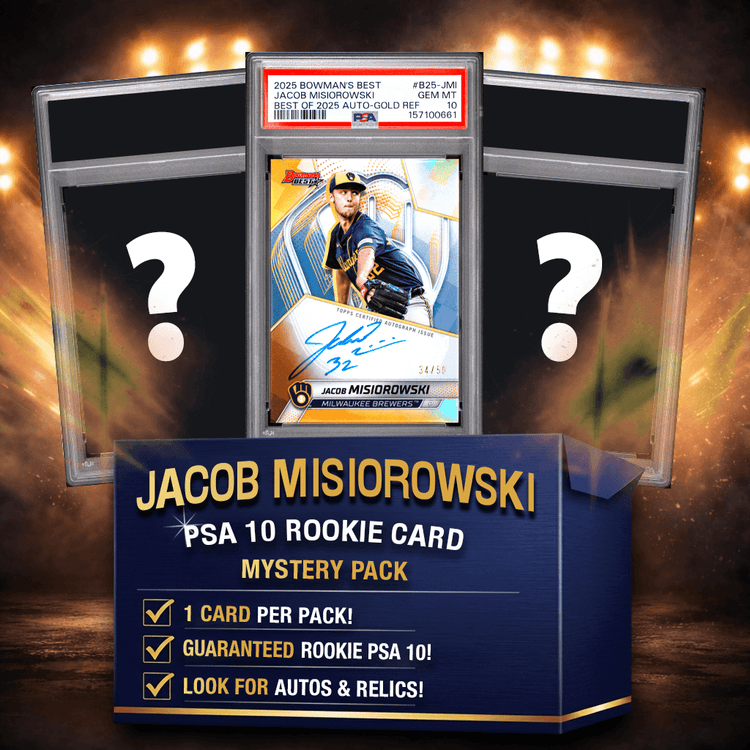 Jacob Misiorowski PSA 10 Graded Rookie Baseball Card Mystery Pack