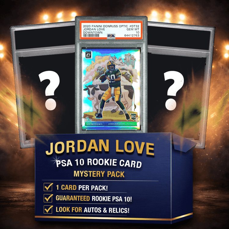 Jordan Love PSA 10 Graded Rookie Football Card Mystery Pack