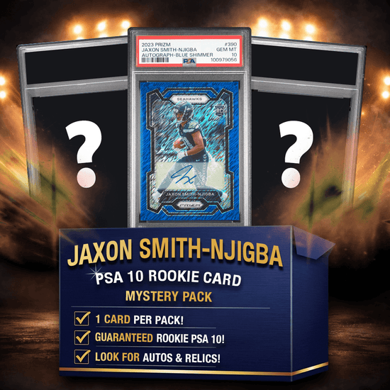 Jaxon Smith-Njigba PSA 10 Graded Rookie Football Card Mystery Pack
