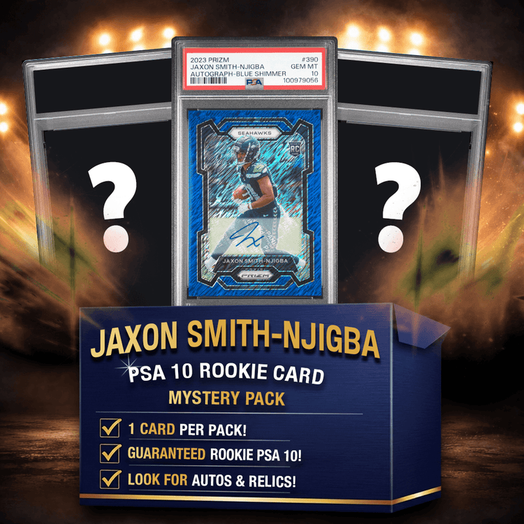 Jaxon Smith-Njigba PSA 10 Graded Rookie Football Card Mystery Pack