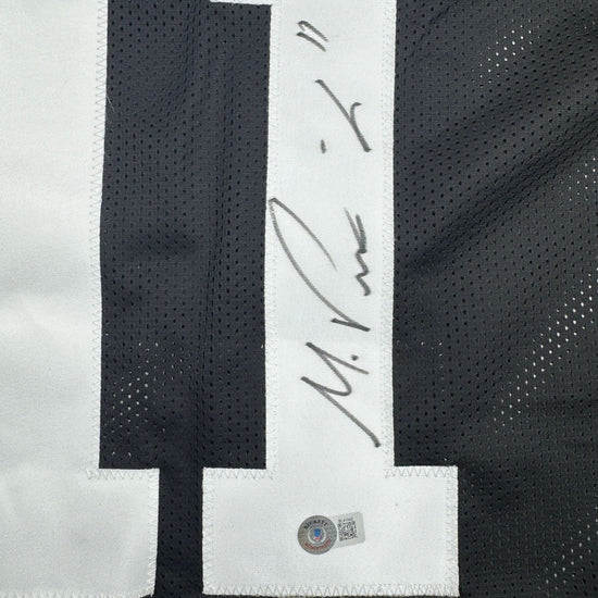Autographed/Signed Michael Pittman Jr. Pittsburgh Black Football Jersey Beckett BAS COA