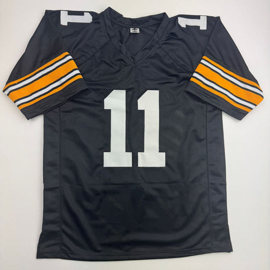 Autographed/Signed Michael Pittman Jr. Pittsburgh Black Football Jersey Beckett BAS COA