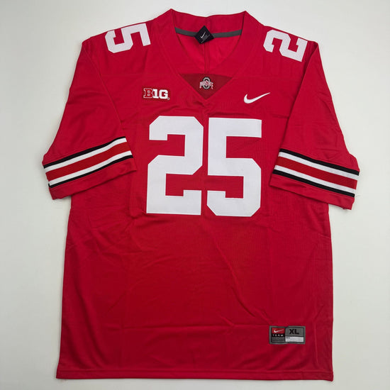 Autographed/Signed Bo Jackson Ohio State Red College Football Jersey Beckett BAS COA