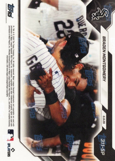 2026 Topps Now Braden Montgomery #311SP 5th in MLB History with Walk Off Home Run in Debut Chicago White Sox Rookie RC Baseball Card