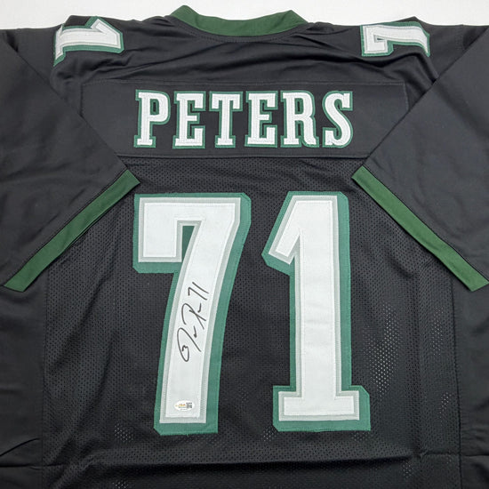 Autographed/Signed Jason Peters Philadelphia Black Football Jersey JSA COA