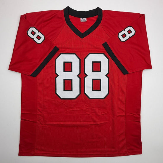Autographed/Signed Jalen Carter Georgia Red College Football Jersey JSA COA