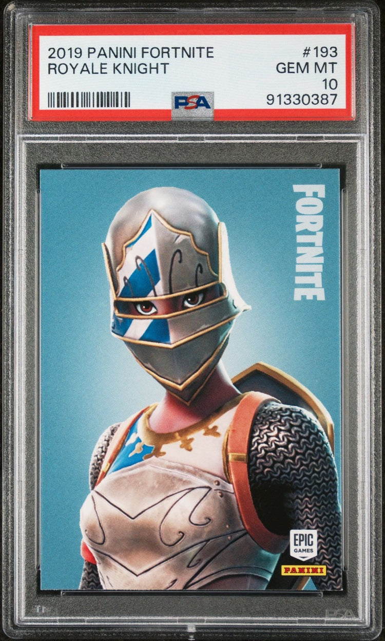 Graded 2019 Panini Fortnite Royale Knight #193 Trading Card PSA 10 Gem Mint