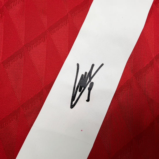 Autographed/Signed Luis Suarez Liverpool Red Soccer Futbol Jersey Beckett BAS COA