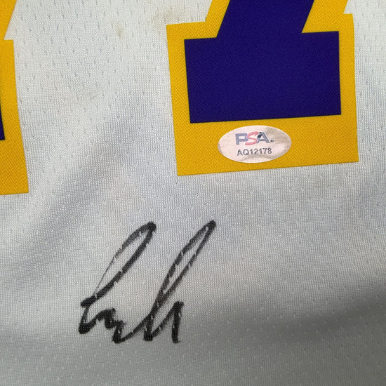 Autographed/Signed Luka Doncic Los Angeles Lakers White Authentic Basketball Jersey PSA/DNA COA