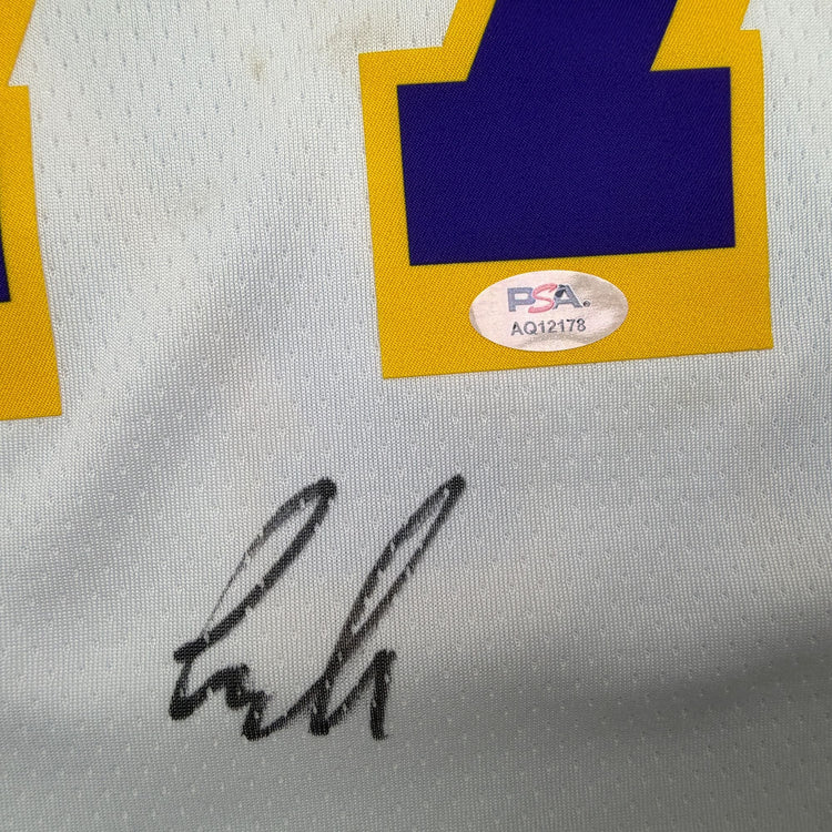 Autographed/Signed Luka Doncic Los Angeles Lakers White Authentic Basketball Jersey PSA/DNA COA