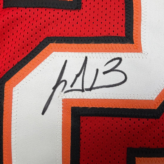 Autographed/Signed LeGarrette Blount Tampa Bay Red Football Jersey JSA COA