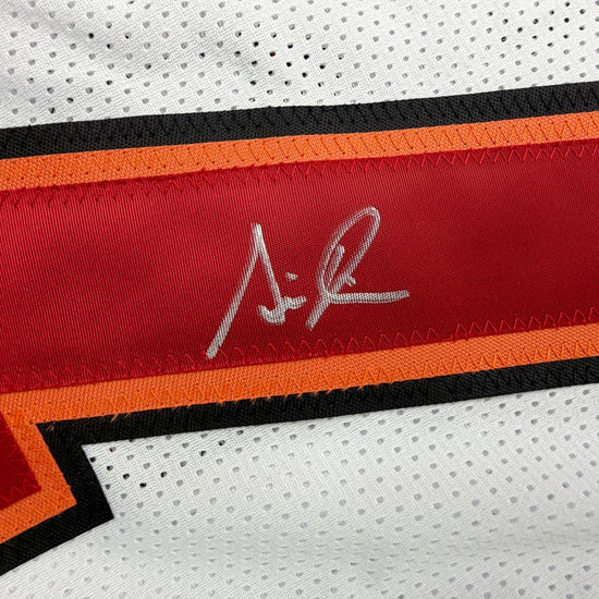 Autographed/Signed Simeon Rice Tampa Bay White Football Jersey JSA COA