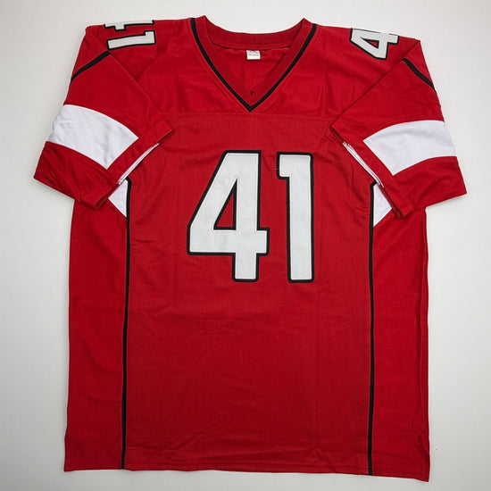 Autographed/Signed Kenyan Drake Arizona Red Football Jersey Beckett BAS COA