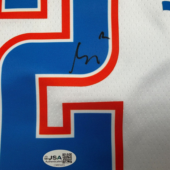 Autographed/Signed Shai Gilgeous-Alexander SGA Oklahoma City OKC Thunder White Authentic Basketball Jersey JSA COA