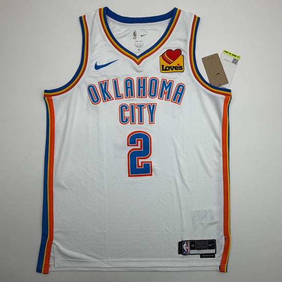 Autographed/Signed Shai Gilgeous-Alexander SGA Oklahoma City OKC Thunder White Authentic Basketball Jersey JSA COA